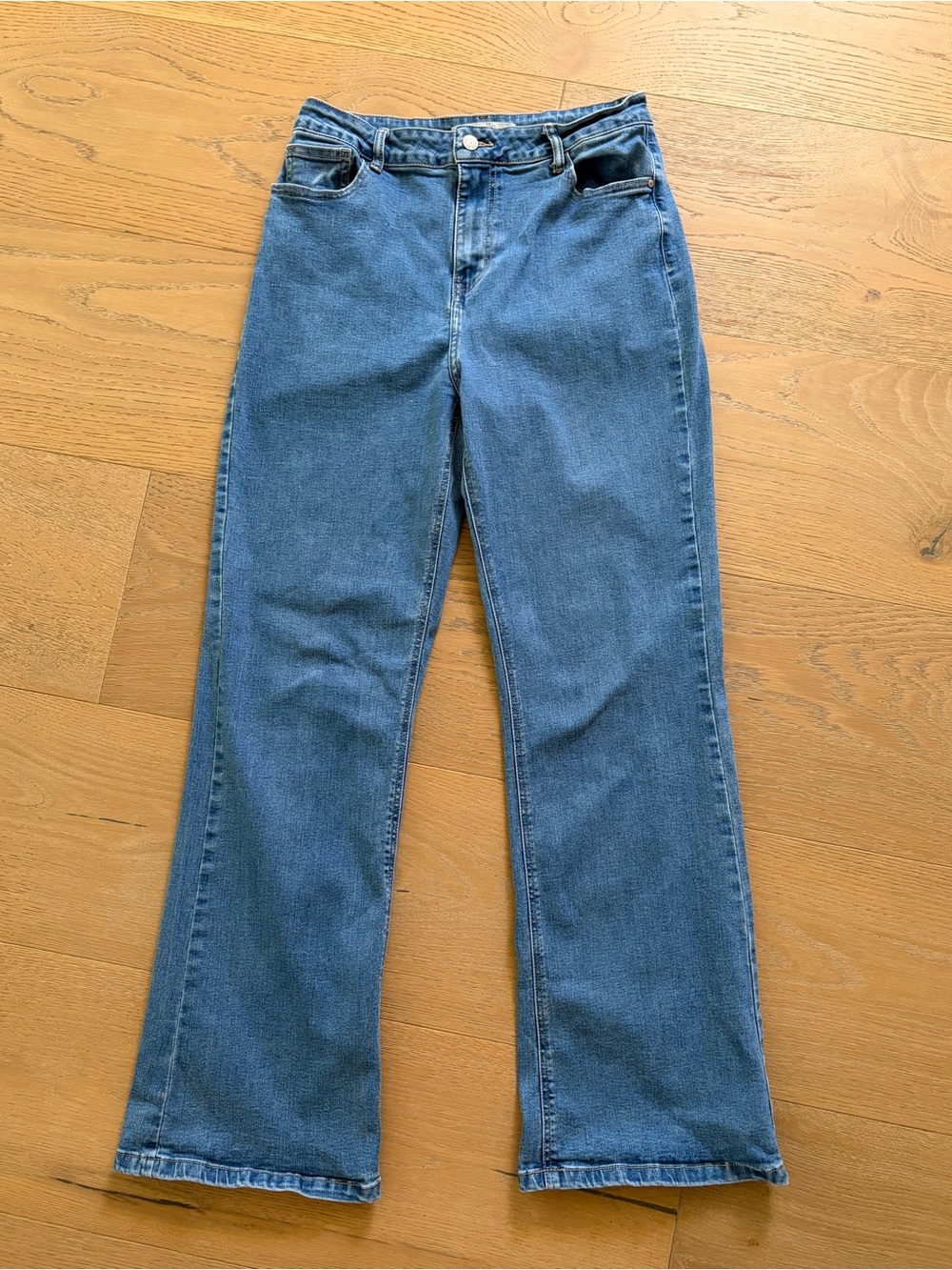 Oraije Paris French Bootcut Jeans – High Rise – Blue Denim – EU 44 – US 10-12